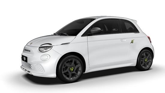 Abarth 500e, car spec, curb weight, dimensions, kWh, electric