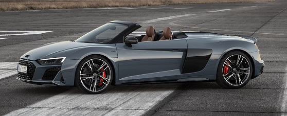 Audi R8 Spyder 5.2 V10, horse power, technical specifications, car specs, curb weight, RWD