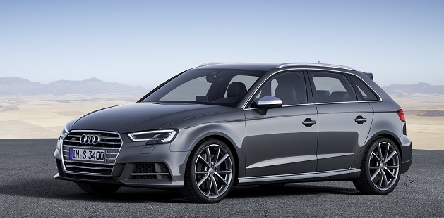 Audi S3 Sportback (8V facelift 2016), horse power, technical specifications, car specs, curb weight, quattro